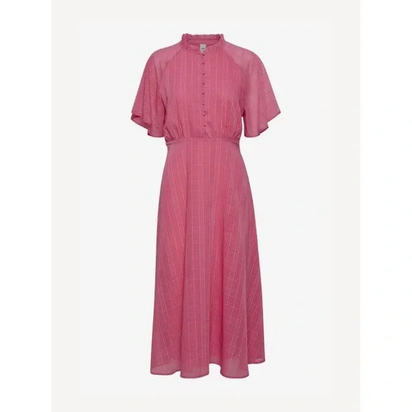 [NWOT] $140 ICHI Nanna Midi Dress in Punk. Size 36 - Picture 4 of 7